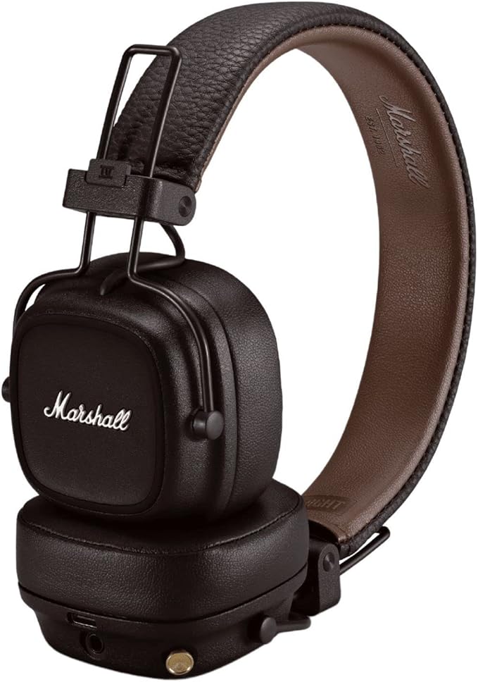 Marshall Major IV On Ear Bluetooth Headphones, Wireless Earphones-Brown Marshall Major IV On Ear Bluetooth Headphones, Wireless Earphones-Brown